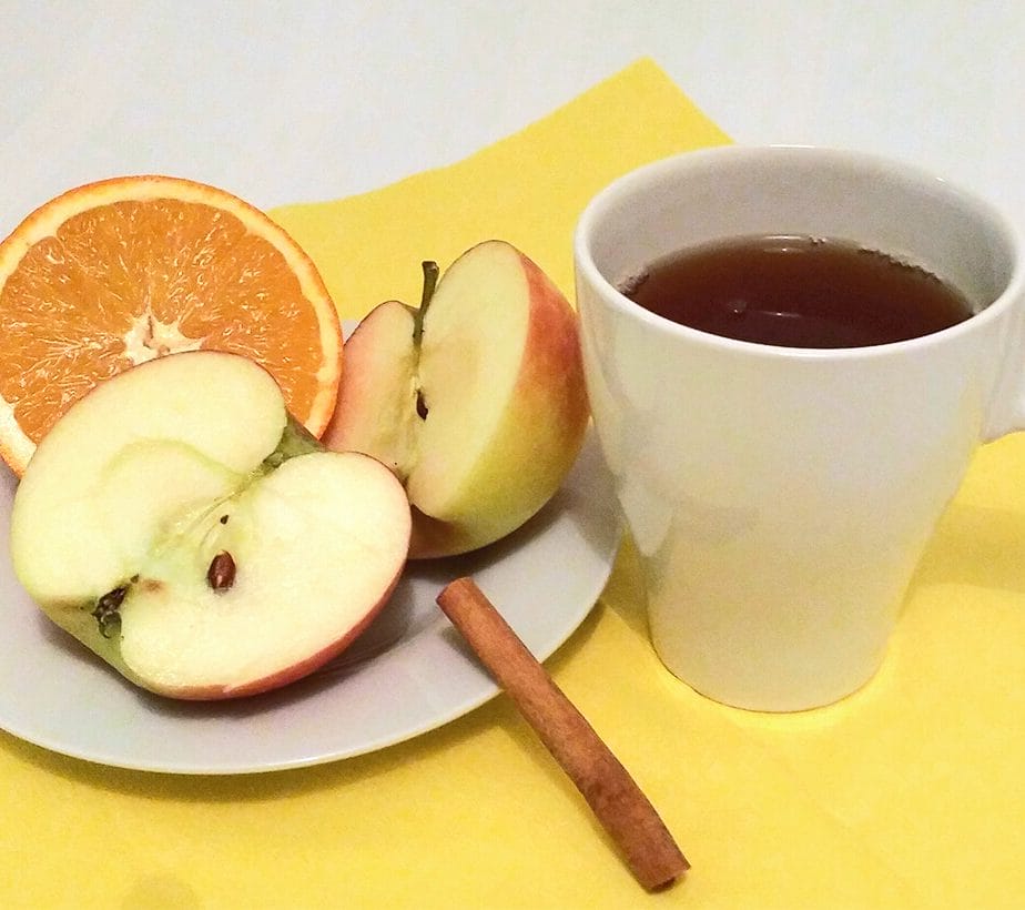 Rezept Alkoholfreier Apfelpunsch mit Xylit, Kinderpunsch, Adventpunsch, Warmer Punsch, Orangenpunsch