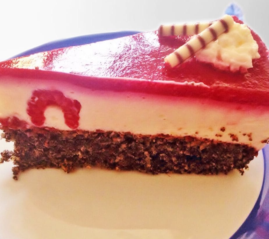 Rezept Mohn-Topfen-Torte zuckerfrei, Mohntorte, Topfentorte, Beerentorte