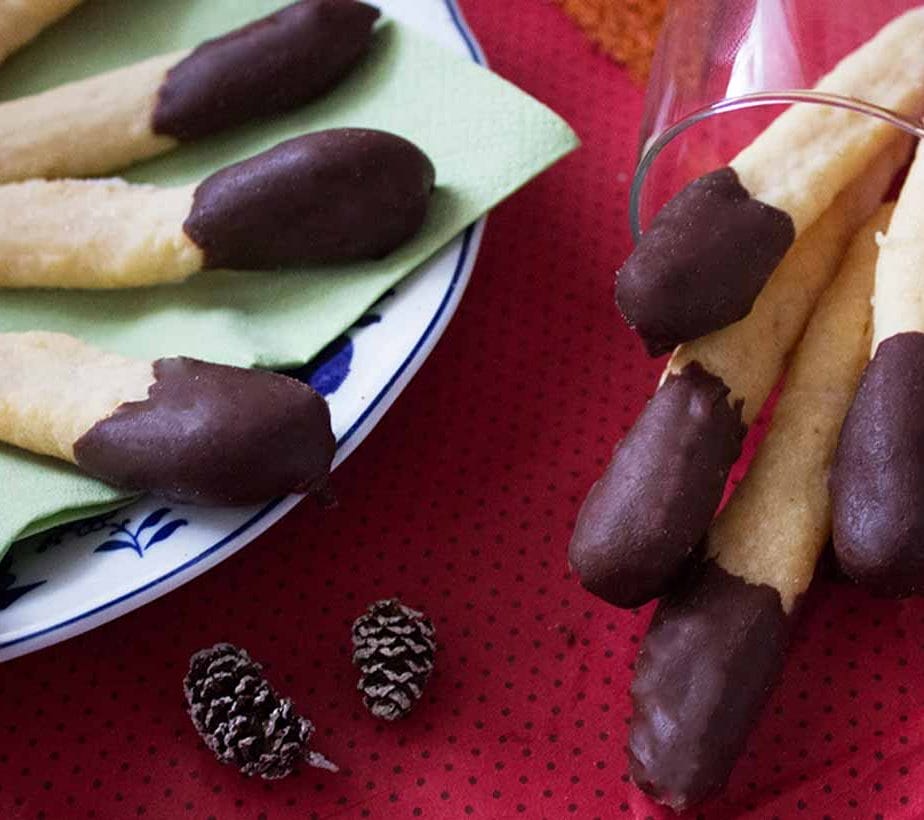 Zitronenstangen Weihnachtskekse mit Birkenzucker