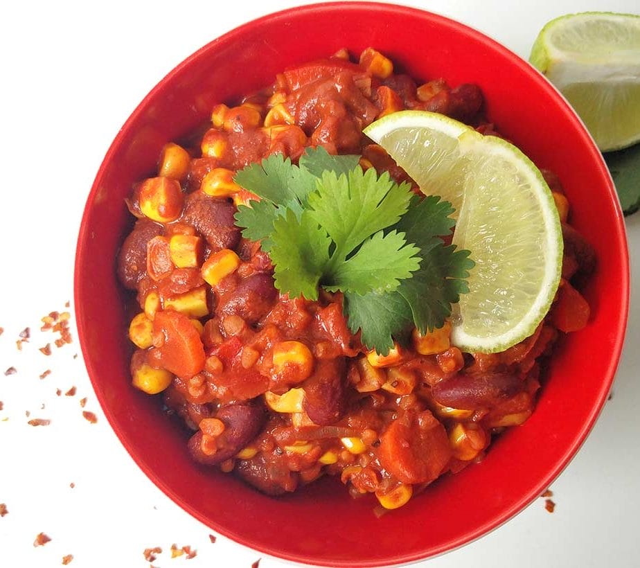 Schoko-Chili, veganes Chili mit Schokolade, Edelbitter-Chili