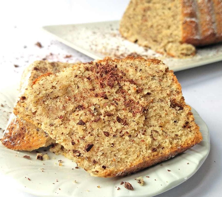 Topfen-Nussstollen, Schoko-Nusskuchen, Topfenkuchen, Nusskuchen, Edelbitter-Nusskuchen ohne Zucker