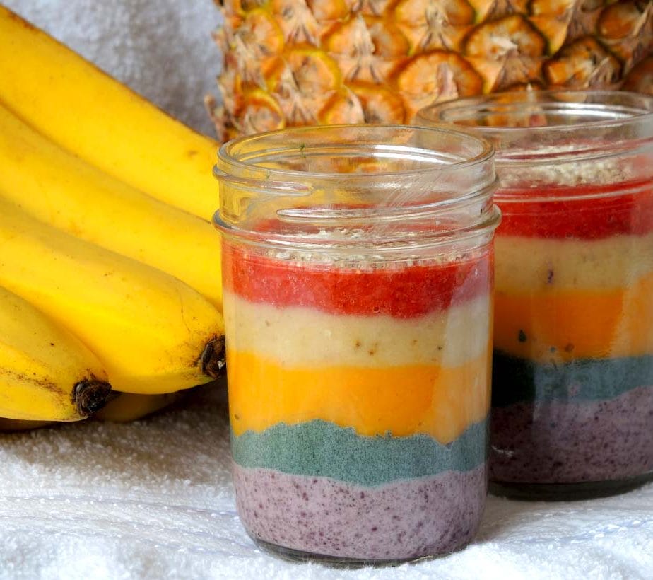 Rezept Regenbogen Smootgie diy