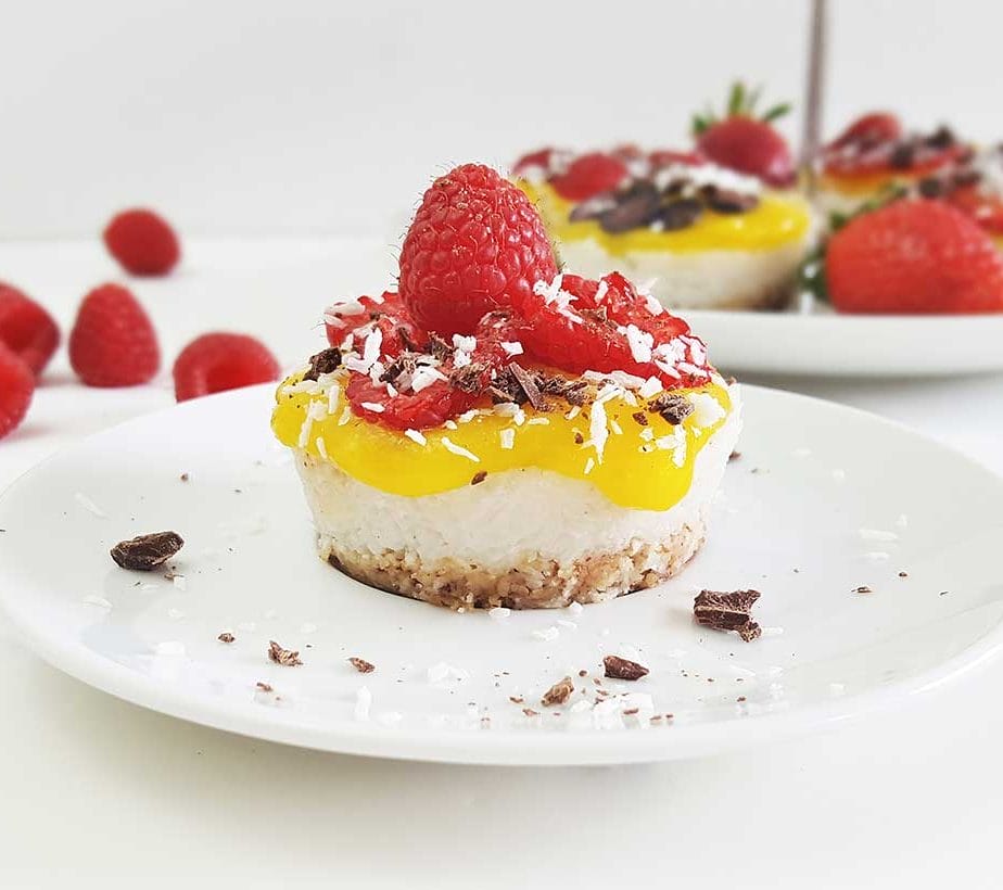 Milchreistorte vegan, Milchreistörtchen mit Himbeeren, Fruchttörtchen, Milchtörtchen, Reistörtchen, mit Xylit, mit Birkenzucker, zuckerfrei, ohne Zucker