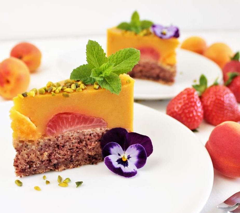 Marillentorte, Marillenkuchen, Aprikosentorte, Aprikosenkuchen, Torte mit Aprikosen, zuckerfrei, ohne Zucker