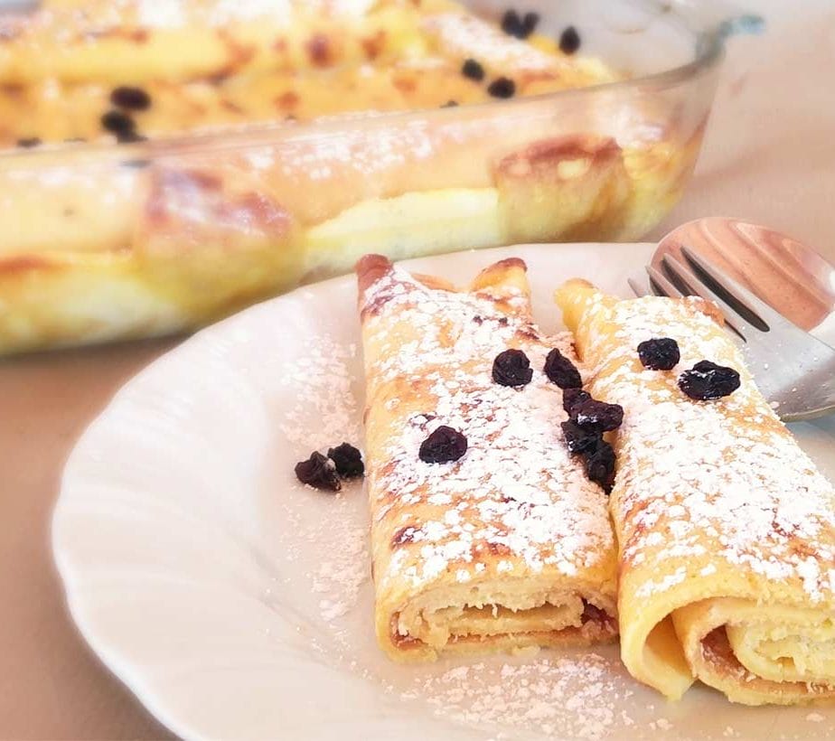 Quarkpalatschinekn, Topfenpfannkuchen, Quarkpfannkuchen, Pfannkuchen gefüllt, Süße Pfannkuchen, Zuckerfrei, ohne Zucker