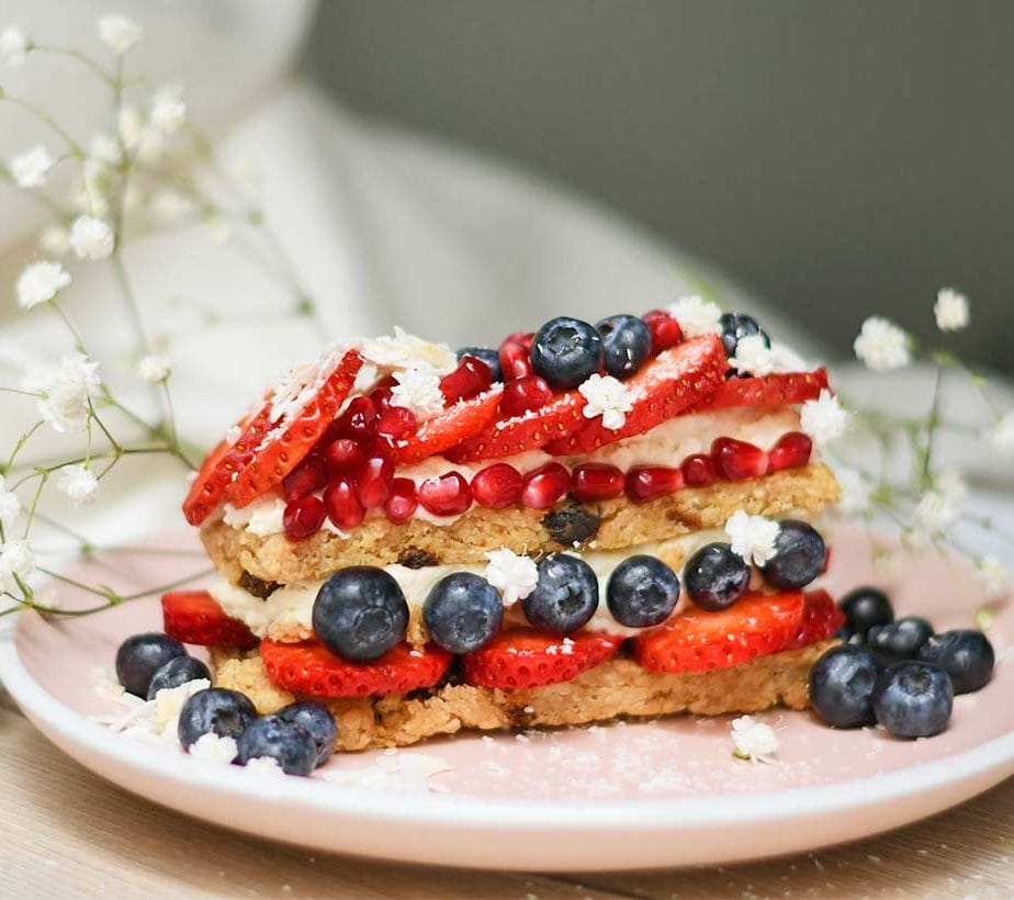 Haferkuchen, Frühstücksschnitte, Glutenfreie Schnitte, Haferflockenkuchen, Haferriegel, glutenfrei, zuckerfrei