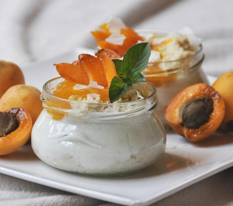 Marillen Dessert, Aprikosen Dessert, Marillen Joghurt Creme, Joghurt Marillen Creme