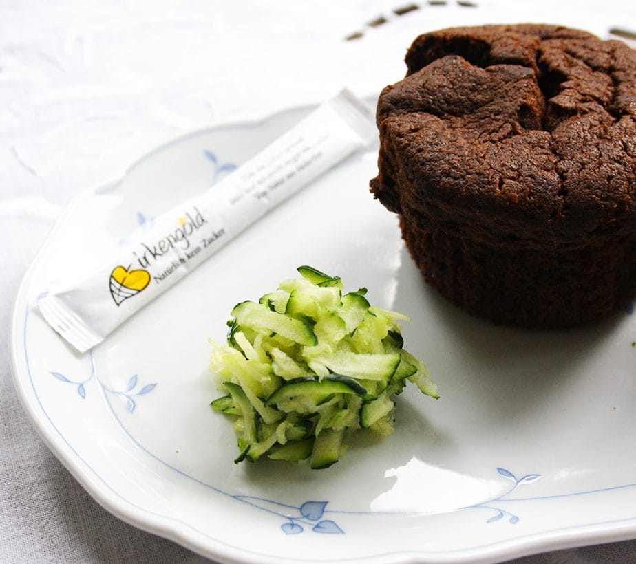 schokoladige Zucchinimuffins, Muffins mit Schoko und Zucchini, Schokomuffins mit Zucchini