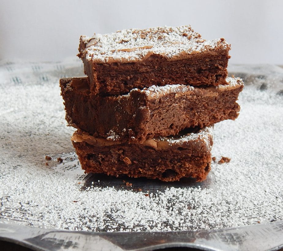Brownies, Schokokuchen mit Apfelmus, Apfelmus Brownies