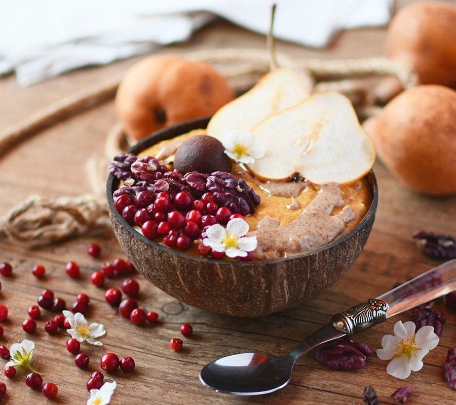 Kürbisbrei, Haferbrei mit Kürbis, Kürbis-Haferbrei, Kürbis Porridge, Pumpkin Porridge, Pumpkin Spice Porridge