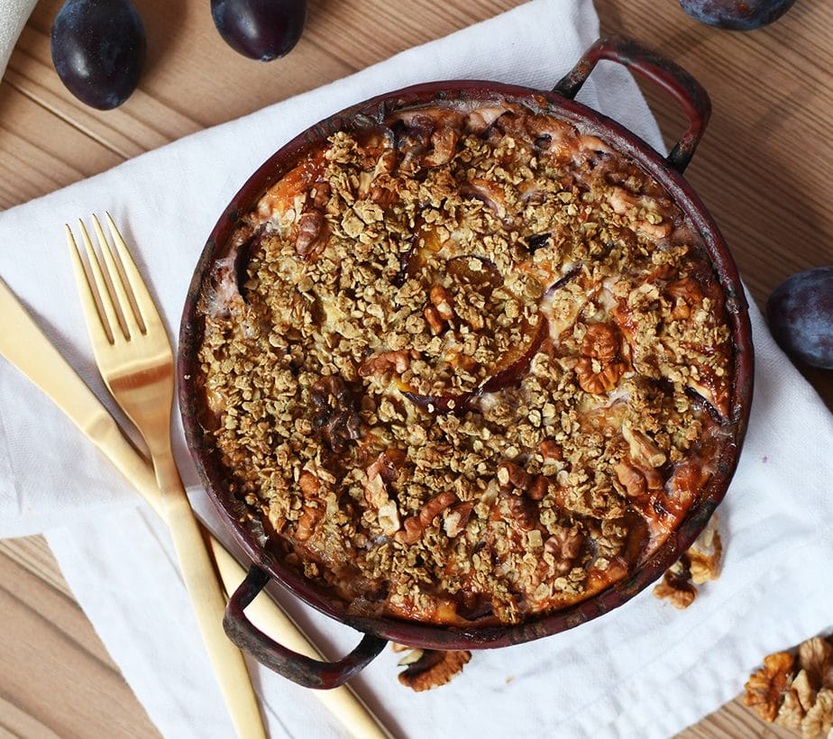 Haferflocken Crumble mit Zwetschgen, Zwetschgen Crumble, Zwetschgen Streuselkuchen, Streuselkuchen mit Zwetschgen, Haferflocken Streuselkuchen mit Zwetschgen