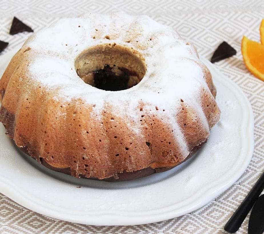 Guglhupf mit Orange, Marmorguglhupf mit Orange, Marmorguglhupf