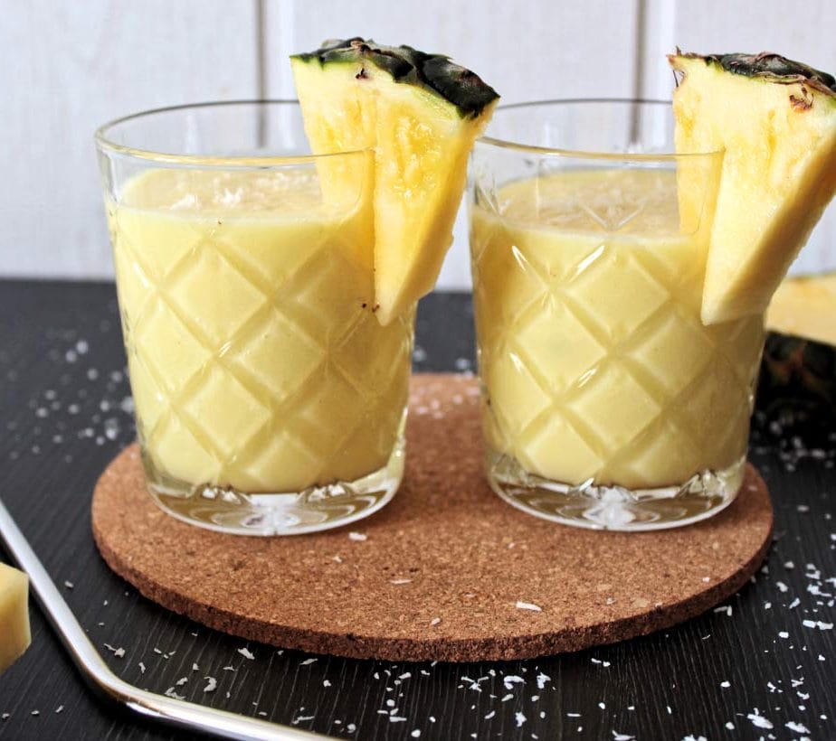 Ananas Lassi mit Kokos, Ananas Lassi vegan