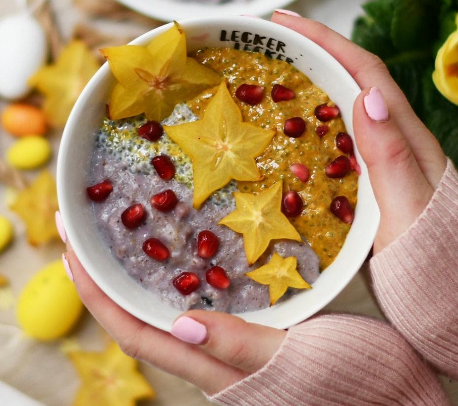 Mango Bowl, Chia Bowl, Frühstücks Bowl, Superfood Bowl