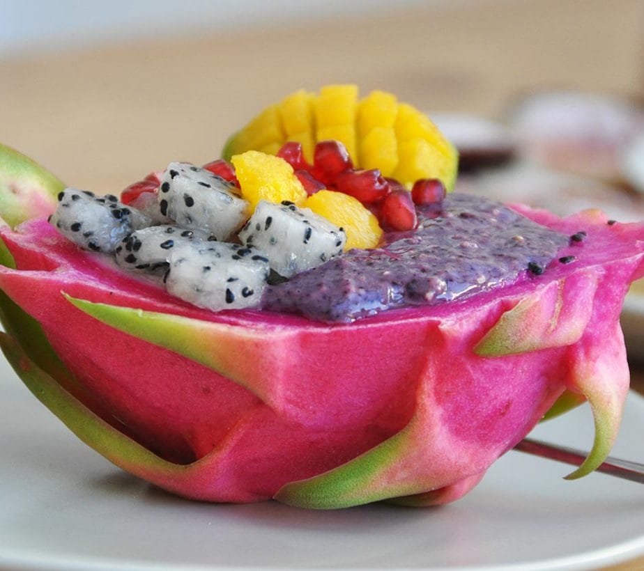 Bowl mit Drachenfrucht, Bowl mit Pitaya, Superfood Bowl