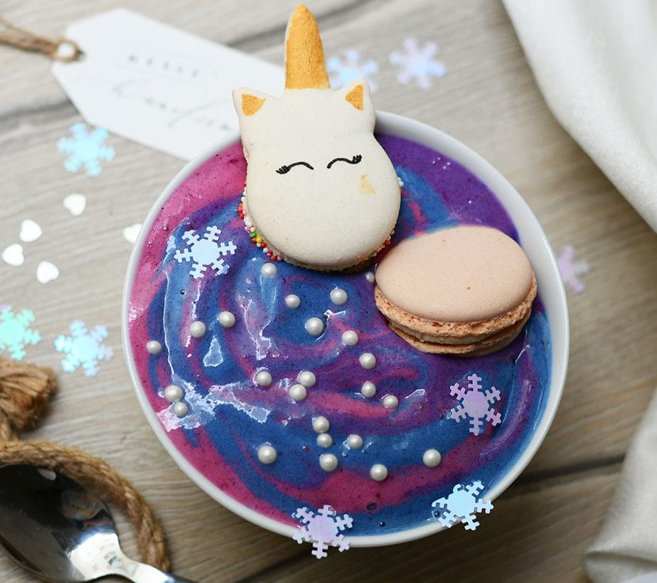 Unicorn Superbowl, Einhorn Bowl ohne Zucker, Einhorn Frühstück, Einhorn Dessert, Einhorn Nachspeise, Einhorn Bowl mit Xylit