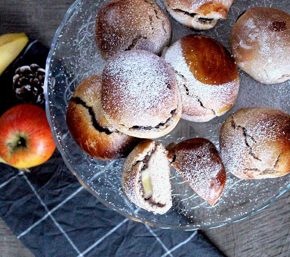 Zuckerfreie Germknödel, Germknödel zuckerfrei, Gefüllte Germknödel ohne Zucker