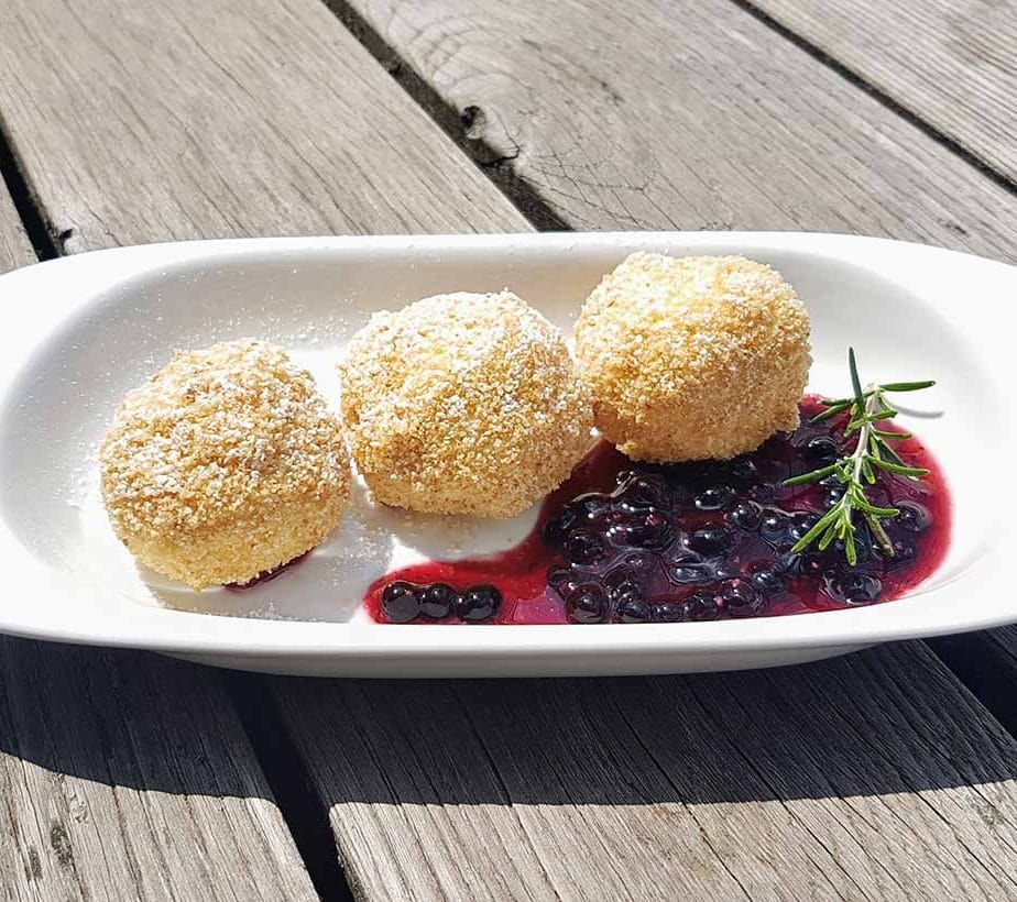 Topfenknödel zuckerfrei, Topfenknödel ohne Zucker, Topfenknödel mit Xylit, Topfenknödel mit Birkenzucker