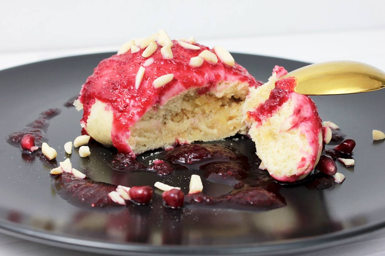Germknödel mit Vanillesauce vegan - Birkengold