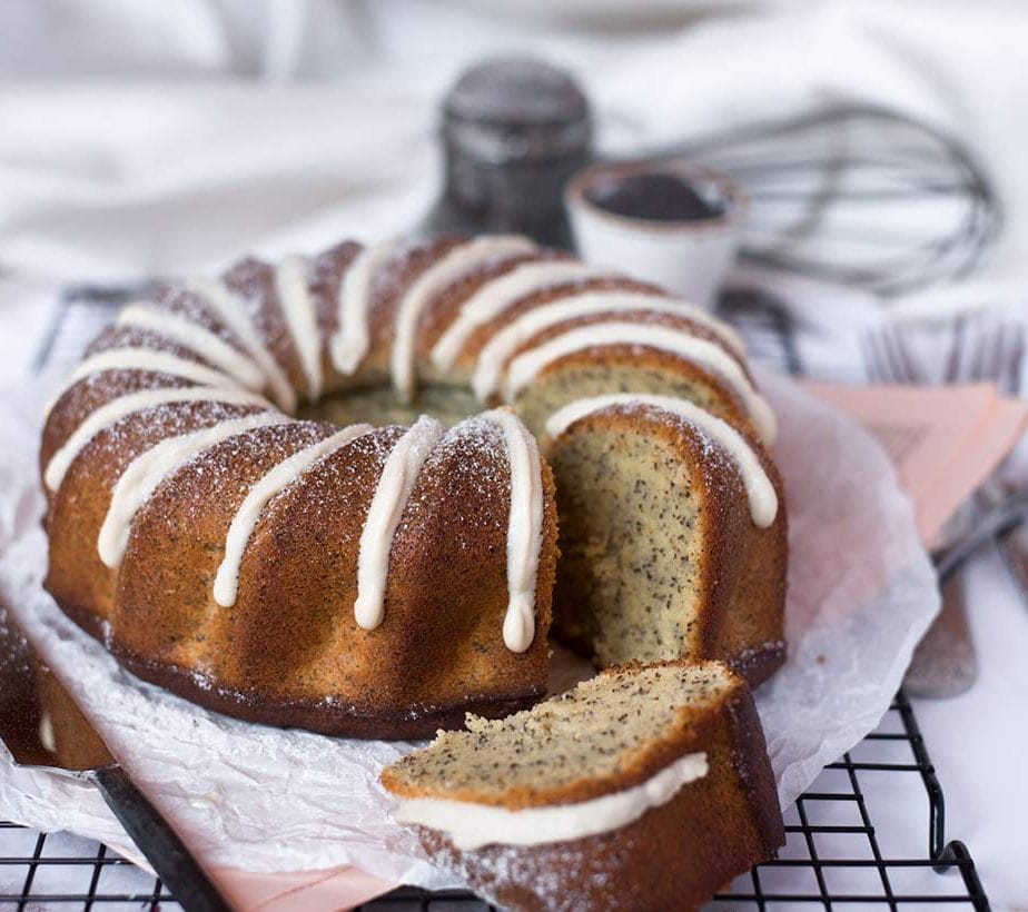 Zitronenkuchen, Mohnkuchen, zuckerfreier Kuchen, Kuchen ohne Zucker, Zitronenkuchen ohne Zucker, saftiger Zitronenkuchen mit Öl, Zitronenkuchen mit Öl, saftiger Mohnkuchen