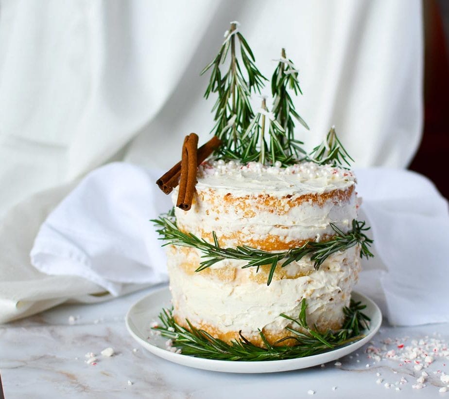 Weihnachtstorte, Weihnachtskuchen, Naked Cake, Naked Cake Christmas, Christmas Cake, Weihnachtsrezepte, Torte Weihnachten, Torte mit Apfelmus