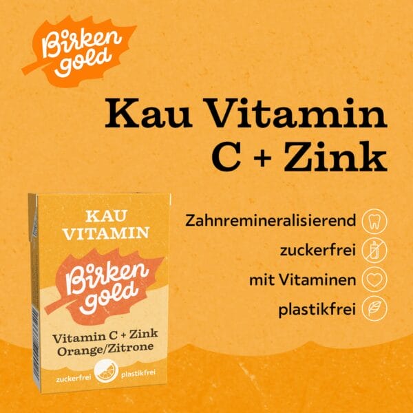 Birkengold Kau-Vitamin 20 Stück plastikfrei Infografik