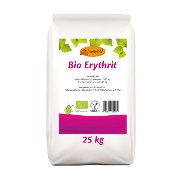 Birkengold Bio Erythrit im 25 kg Sack