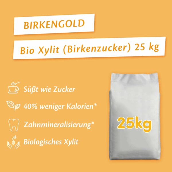 Birkengold Bio Xylit 25 kg Infografik