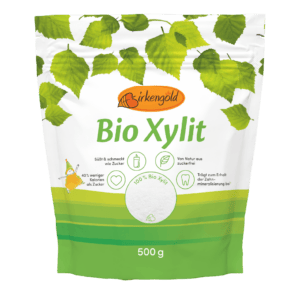 Birkengold Bio Xylit im 500 g Beutel Vorderansicht