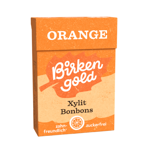 Birkengold Bonbons Orange 30g Perspektivansicht