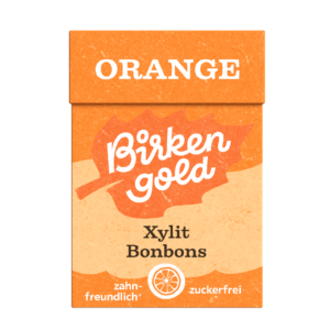 Birkengold Bonbons Orange 30g Vorderansicht