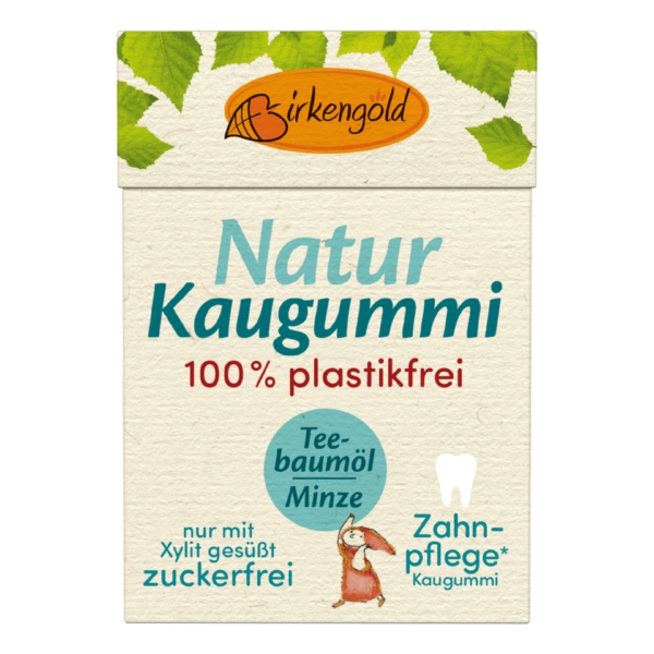 Birkengold Kaugummi Teebaumöl Minze Flip Top 20 Stück