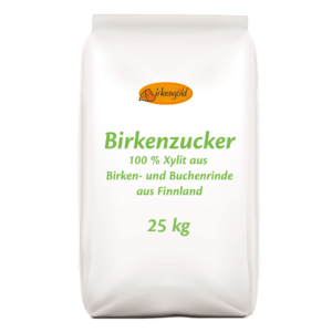 Birkengold Xylit 25 kg Sack Vorderseite