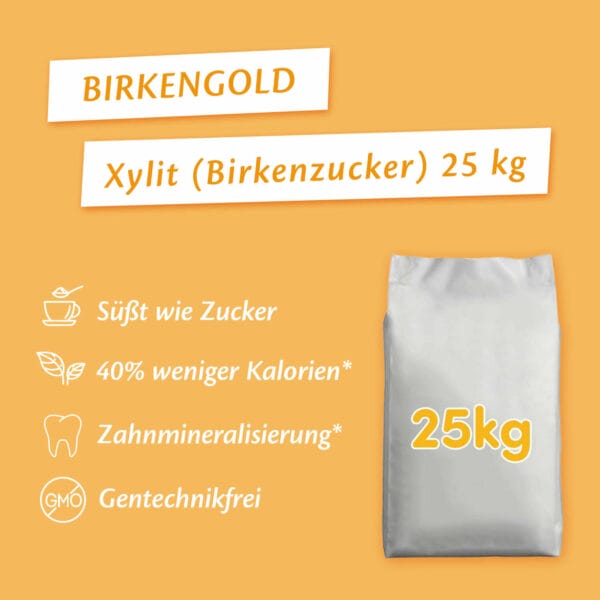 Birkengold Xylit 25 kg Sack Infografik