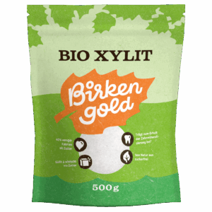 Bio Xylit Birkenzucker 500g von Birkengold, zahnfreundlich und zuckerfrei, 40% weniger Kalorien als Zucker.