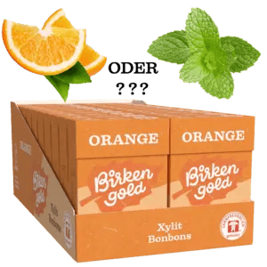 Überraschungs Bonbons Minze oder Orange
